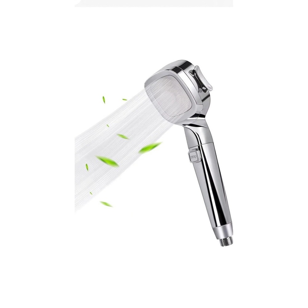 Pressure Handheld Shower Head with Stop Button – Water Saving Jet Spray - Picture 1 of 5